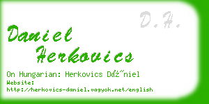 daniel herkovics business card